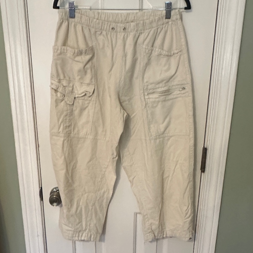 Marc Lauge Cream Cargo Pants